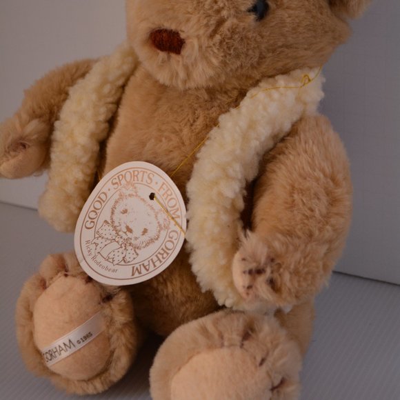 VTG 1985 Jointed Tan Gorham Collector Ricky Rodeobear Teddy Bear Plush Soft 13" - Picture 2 of 12